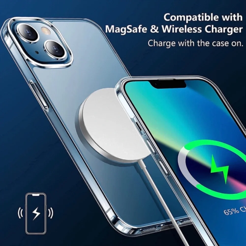 Crystal Clear Slim Thin Transparent Shockproof Protective Case iPhone 13 6.1”